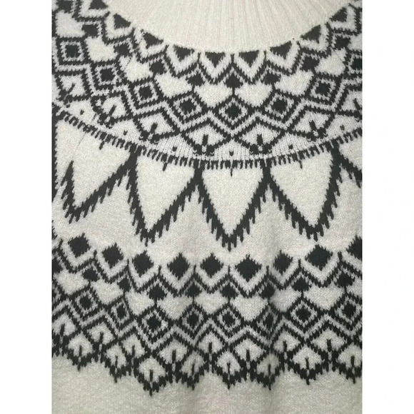 Loft Women's Black and White Sweater Size XS Mock Neck - Picture 3 of 9